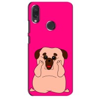 Чехол (ТПУ) Милые собачки для Xiaomi Redmi Note 7 (Веселый Мопсик)