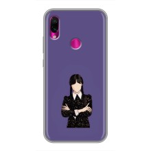 Чехлы Венсдей на Xiaomi Redmi Note 7 Уэнсдей (AlphaPrint) (Уэнздей в черном)