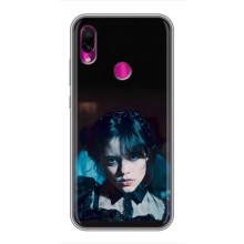 Чехлы Венсдей на Xiaomi Redmi Note 7 Уэнсдей (AlphaPrint) (взгляд Уэнздей)