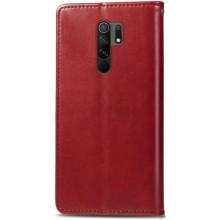Шкіряний чохол-книжка GETMAN Gallant (PU) для Xiaomi Redmi Note 8 Pro – Червоний