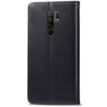 Шкіряний чохол-книжка GETMAN Gallant (PU) для Xiaomi Redmi Note 8 Pro – Чорний