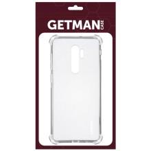 TPU чохол GETMAN Ease logo посилені кути для Xiaomi Redmi Note 8 Pro – Прозорий