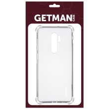 TPU чохол GETMAN Ease logo посилені кути для Xiaomi Redmi Note 8 Pro – Прозорий