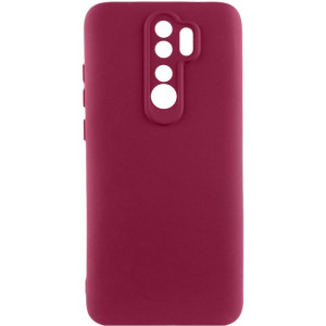 Чехол Silicone Cover Ummi Lakshmi Full Camera (AA) для Xiaomi Redmi Note 8 Pro – Бордовый