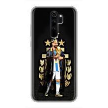 Чехлы для Xiaomi Redmi Note 8 Pro (Leo чемпион) (AlphaPrint) (Месси Король)
