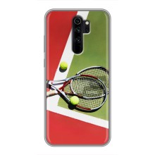 Чохли з прінтом Спортивна тематика для Xiaomi Redmi Note 8 Pro – Ракетки теніс
