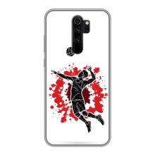 Чохли з прінтом Спортивна тематика для Xiaomi Redmi Note 8 Pro – Волейболіст