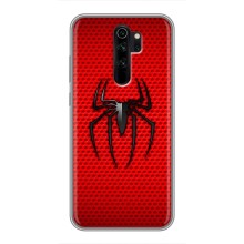 Чехол с человеком пауком для Xiaomi Redmi Note 8 Pro - (AlphaPrint) (Паук Марвел)