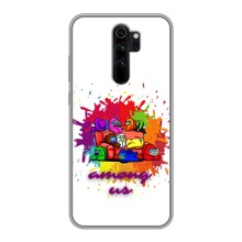 Чохли Амонг Ас для Xiaomi Redmi Note 8 Pro (AlphaPrint) – Яскравий АмонгАс