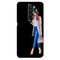 Чехол с картинкой Модные Девчонки Xiaomi Redmi Note 8 Pro (Девушка со смартфоном)