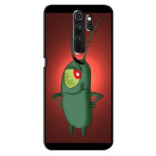 Чехол с картинкой "Одноглазый Планктон" на Xiaomi Redmi Note 8 Pro (Стильный Планктон)