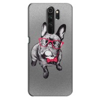 Чехол (ТПУ) Милые собачки для Xiaomi Redmi Note 8 Pro – Бульдог в очках