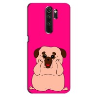 Чехол (ТПУ) Милые собачки для Xiaomi Redmi Note 8 Pro (Веселый Мопсик)