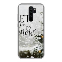 Новогодние, Праздничные Чехлы для Xiaomi Redmi Note 8 Pro - 2024 год (Let it snow)