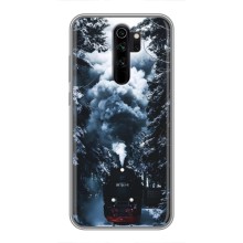 Новогодние, Праздничные Чехлы для Xiaomi Redmi Note 8 Pro - 2024 год (Зимний поезд)