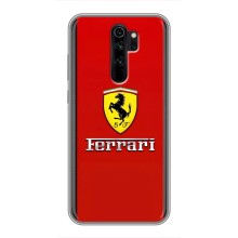Силіконовий бампер з картинкою машини на Xiaomi Redmi Note 8 Pro – Ferrari Logo