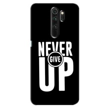 Силиконовый Чехол на Xiaomi Redmi Note 8 Pro с картинкой Nike – Never Give UP
