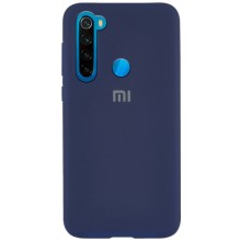 Чехол Silicone Cover Full Protective (AA) для Xiaomi Redmi Note 8 / Note 8 2021 – Синий