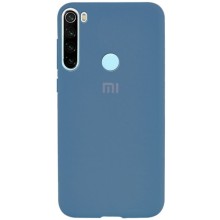 Чехол Silicone Cover Full Protective (AA) для Xiaomi Redmi Note 8 / Note 8 2021 – Синий