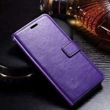 Чехол (книжка) Wallet Glossy с визитницей для Xiaomi Redmi Note 8 – Фиолетовый