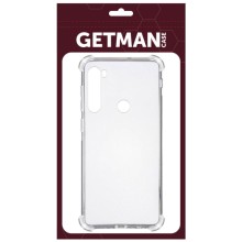 TPU чохол GETMAN Ease logo посилені кути для Xiaomi Redmi Note 8 / Note 8 2021 – Безбарвний (прозорий)