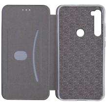 Кожаный чехол-книжка Classy для Xiaomi Redmi Note 8 / Note 8 2021 – Темно-синий