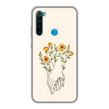 Чехлы для любимой на Сяоми Редми Ноут 8 (VPrint) (Руки любви)