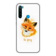 Чехлы с картинкой Лисички для Xiaomi Redmi Note 8 (VPrint) (Девочка Лиса)