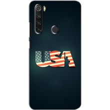 Чехол Флаг USA для Xiaomi Redmi Note 8 (USA)