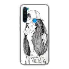 Чехол с печатью для Xiaomi Redmi Note 8 - (Мода) (AlphaPrint) (Фото девочки)