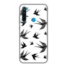 Чехол с птицами на Xiaomi Redmi Note 8 (VPrint) (Ласточки)