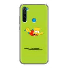 Чехол с Симпсонами для Xiaomi Redmi Note 8 (VPrint) (Барт Симпсон)