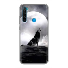Чохол з Вовком на Xiaomi Redmi Note 8 (Вовк і місяць)