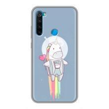 Чохол Unicorn на Xiaomi Redmi Note 8 (Єдинорог космонавт)