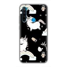 Чохол Unicorn на Xiaomi Redmi Note 8 (Єдинорог з кавою)