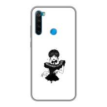 Чехлы Венсдей на Xiaomi Redmi Note 8 Уэнсдей (AlphaPrint) – танец Уэнздей
