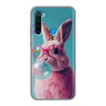 Чехол с принтом стильные животные для Сяоми Редми Ноут 8 – Кролик в очках