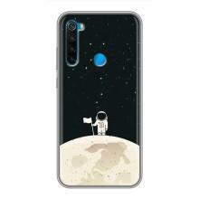 Космические Чехлы для Сяоми Редми Ноут 8 (VPrint) (На луне)