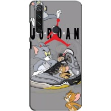 Силиконовый Чехол Nike Air Jordan на Редми нот 8 (Air Jordan)