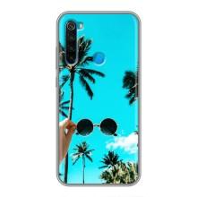 Силиконовый чехол с КАРТИНКАМИ лето для Xiaomi Redmi Note 8 (AlphaPrint) (Взгляд лето)