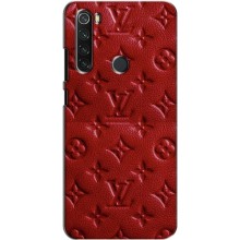 Текстурный Чехол Louis Vuitton для Редми нот 8 – Красный ЛВ