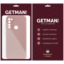 Чехол TPU GETMAN Liquid Silk Full Camera для Xiaomi Redmi Note 8T – Розовый