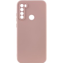 Чехол TPU GETMAN Liquid Silk Full Camera для Xiaomi Redmi Note 8T – Розовый