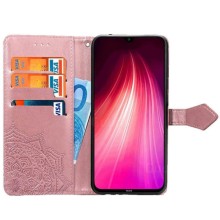 Шкіряний чохол (книжка) Art Case із візитничкою для Xiaomi Redmi Note 8T – Фіолетовий