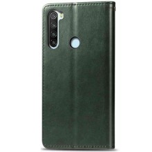 Кожаный чехол книжка GETMAN Gallant (PU) для Xiaomi Redmi Note 8T – Зеленый