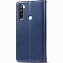 Кожаный чехол книжка GETMAN Gallant (PU) для Xiaomi Redmi Note 8T – Синий