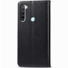 Шкіряний чохол книжка GETMAN Gallant (PU) для Xiaomi Redmi Note 8T – Чорний