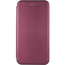 Кожаный чехол-книжка Classy для Xiaomi Redmi Note 8T (Бордовый)