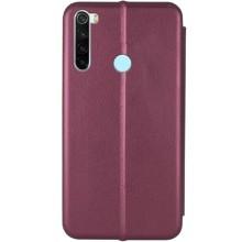 Кожаный чехол-книжка Classy для Xiaomi Redmi Note 8T – Бордовый