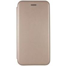 Кожаный чехол-книжка Classy для Xiaomi Redmi Note 8T (Золотой)